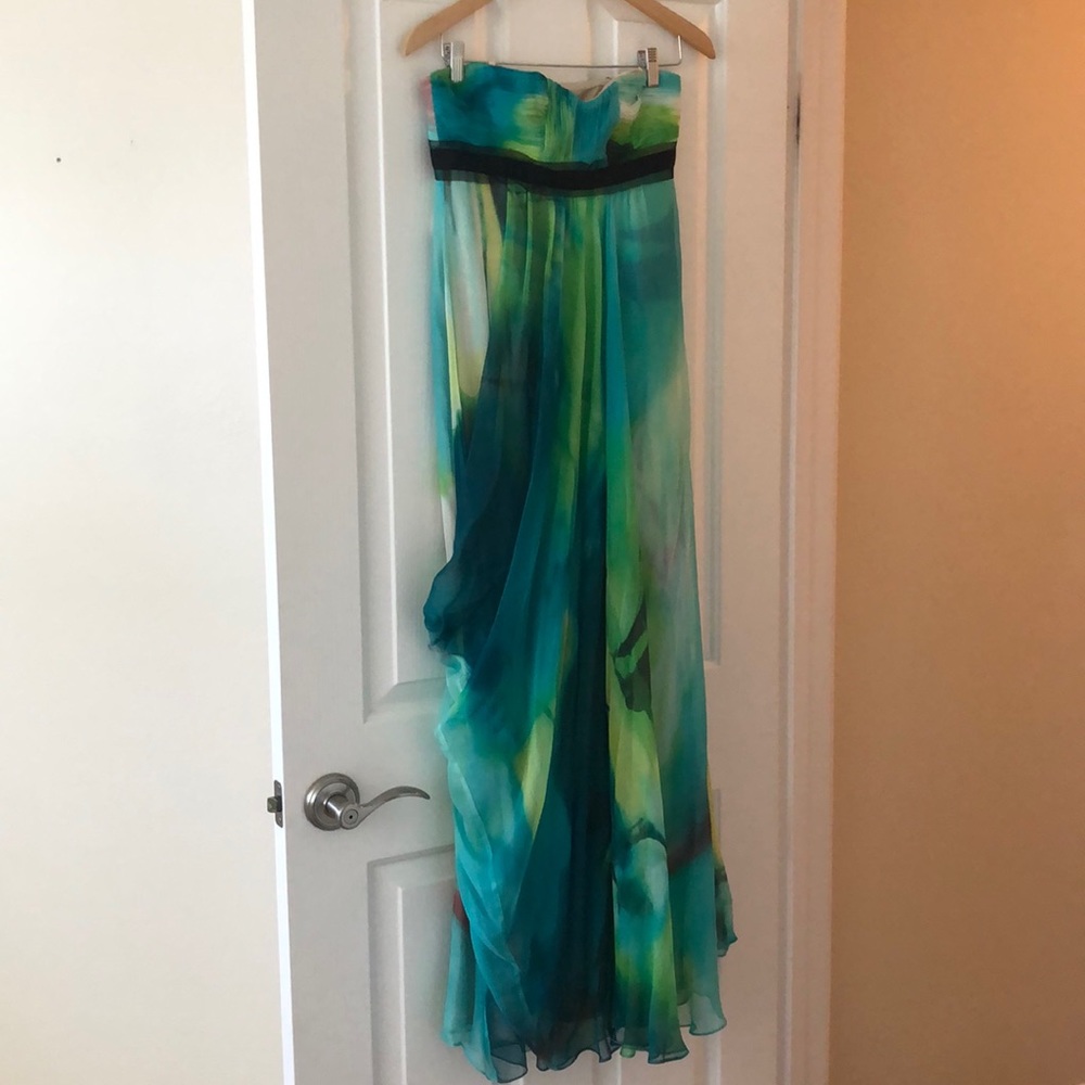 Bcbg Maxazria Multi Color Gown Size 04 - image 1